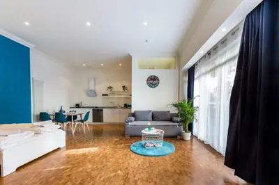 Küche/Küchenzeile in der Unterkunft DR Apartments Friedrichshain