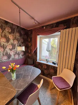 Ein Sitzbereich in der Unterkunft Haus Nutheblick - Komfort Appartement
