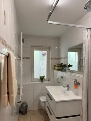 Ein Badezimmer in der Unterkunft Haus Nutheblick - Komfort Appartement