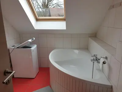 Ein Badezimmer in der Unterkunft Ferienwohnung 6 - Gourmetzimmer