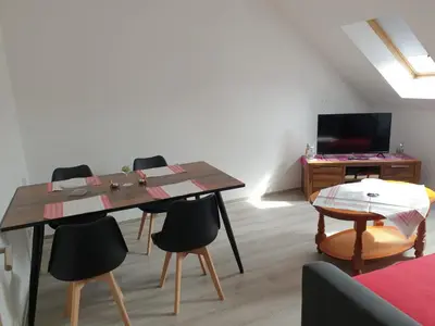 TV/Unterhaltungsangebot in der Unterkunft Ferienwohnung 6 - Gourmetzimmer