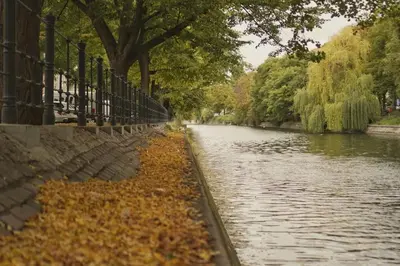 Blick auf einen Fluss in der Nähe der Ferienwohnung