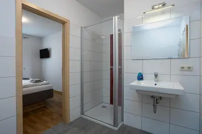 Ein Badezimmer in der Unterkunft Am Wiesengrund