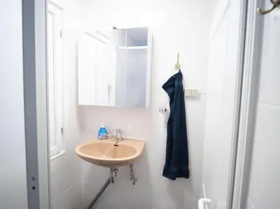 Ein Badezimmer in der Unterkunft Apartment Buckow