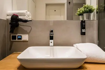 Ein Badezimmer in der Unterkunft Apartment at Rosenthaler Platz