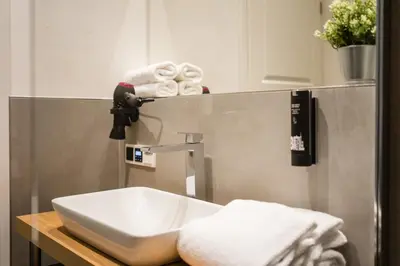 Ein Badezimmer in der Unterkunft Apartment at Rosenthaler Platz