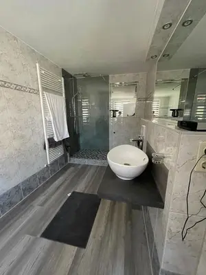 Ein Badezimmer in der Unterkunft Stadtblick Neuruppin