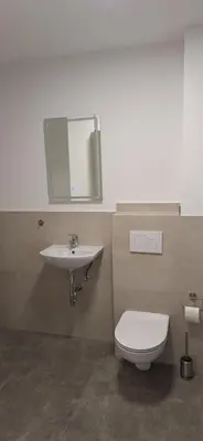 Ein Badezimmer in der Unterkunft Haus Schiller