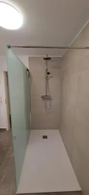 Ein Badezimmer in der Unterkunft Haus Schiller
