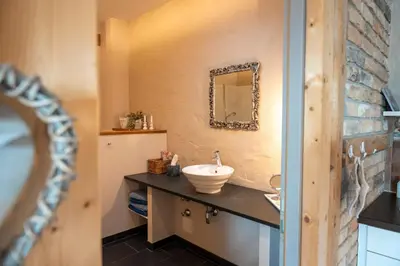 Ein Badezimmer in der Unterkunft Apartment am Kirchplatz 7