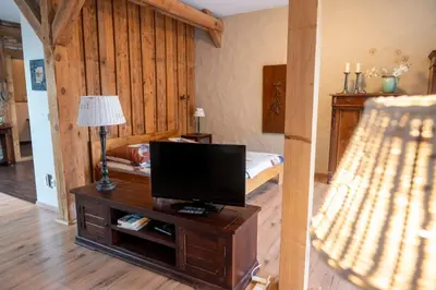 TV/Unterhaltungsangebot in der Unterkunft Apartment am Kirchplatz 7