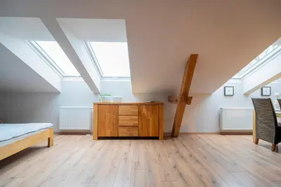 Ein Bett oder Betten in einem Zimmer der Unterkunft Apartment am Kirchplatz 7