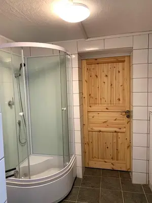 Ein Badezimmer in der Unterkunft Monteur-Haus Linde