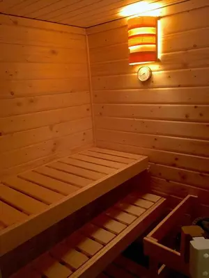 Grundriss der Unterkunft Ferienwohnung mit Sauna am Buckowsee