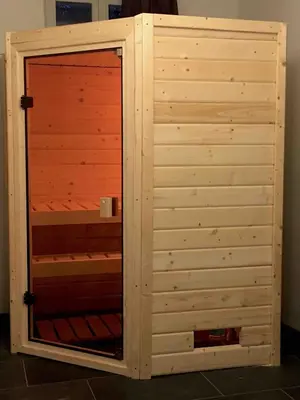 Grundriss der Unterkunft Ferienwohnung mit Sauna am Buckowsee