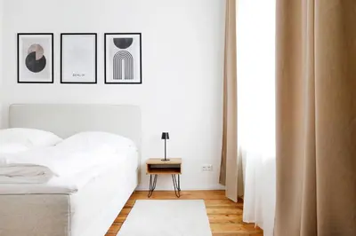 Ein Bett oder Betten in einem Zimmer der Unterkunft Be in Berlin Apartments im Bergmannkiez