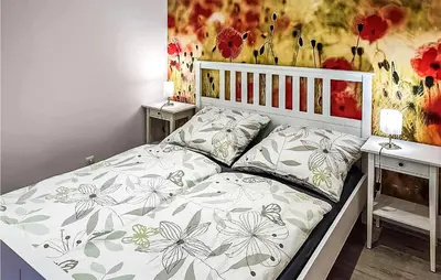 Ein Bett oder Betten in einem Zimmer der Unterkunft Lovely Home In Heidesee With Wifi
