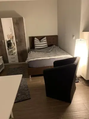 Ein Bett oder Betten in einem Zimmer der Unterkunft Ländliche Idylle