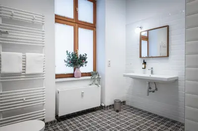Ein Badezimmer in der Unterkunft Komm rein und fühle dich zu Hause direkt nahe der Altstadt Spandau und am Wasser