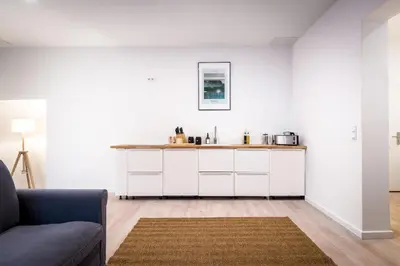 Küche/Küchenzeile in der Unterkunft Komm rein und fühle dich zu Hause direkt nahe der Altstadt Spandau und am Wasser