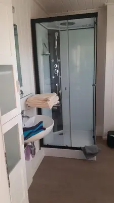 Ein Badezimmer in der Unterkunft Ferienhaus 'Elly'