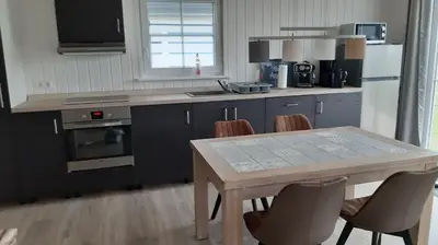Küche/Küchenzeile in der Unterkunft Ferienhaus 'Elly'