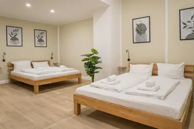 Ein Bett oder Betten in einem Zimmer der Unterkunft Spacious Family Apartment with 2 Bedrooms