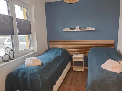 Ein Bett oder Betten in einem Zimmer der Unterkunft Ferienhaus Spreewaldliebe