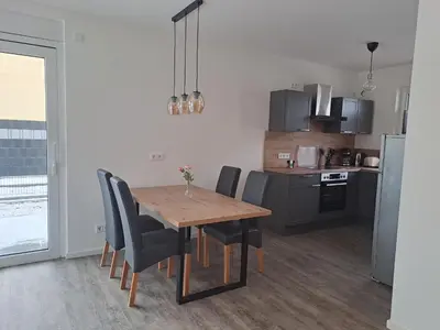Küche/Küchenzeile in der Unterkunft Ferienhaus Spreewaldliebe