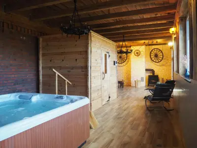 Grundriss der Unterkunft Villa Landidyll mit wunderschönem-seperatem Wellnessbereich