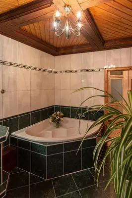 Ein Badezimmer in der Unterkunft Villa Landidyll mit separatem Wellness-Bereich