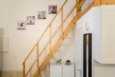 Küche/Küchenzeile in der Unterkunft Stylish Loft close to Boxhagener Platz