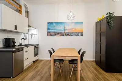 Küche/Küchenzeile in der Unterkunft Stylish Loft close to Boxhagener Platz