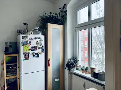 Küche/Küchenzeile in der Unterkunft 1 room apartment in Friedrichshain