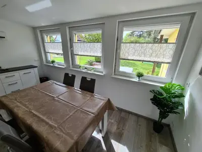 Grundriss der Unterkunft Ferienhaus Muellrose am Wald