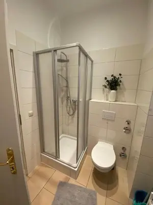 Ein Badezimmer in der Unterkunft Studio Apartment im Palais Fleur Blanche