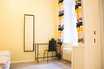 Ein Bett oder Betten in einem Zimmer der Unterkunft Family Apartment Moabit