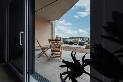 Ein Balkon oder eine Terrasse in der Unterkunft Exklusive Ferienwohnungen an der Havel
