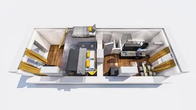 Grundriss der Unterkunft MODERN plus AC plus SelfCheckIn