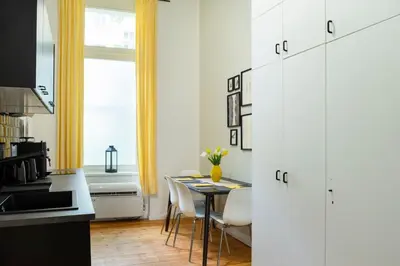 Küche/Küchenzeile in der Unterkunft MODERN plus AC plus SelfCheckIn