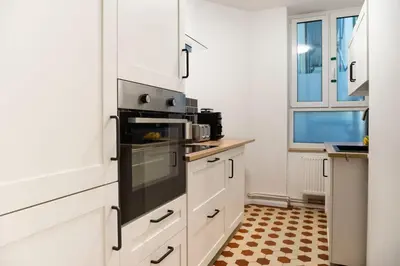 Küche/Küchenzeile in der Unterkunft Loft Apart plus AC plus SelfCheckIn
