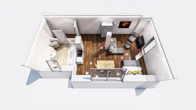 Ein Sitzbereich in der Unterkunft Urban Rooftop Apartment - Berlin MITTE - A C