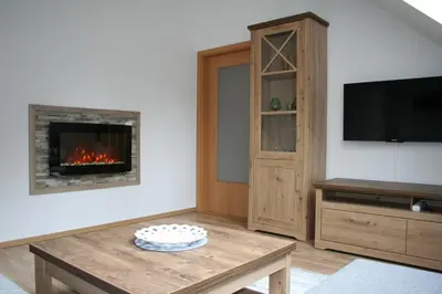 TV/Unterhaltungsangebot in der Unterkunft Ferienhaus Helbig Buckow
