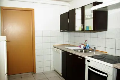 Küche/Küchenzeile in der Unterkunft Jeamais Pension