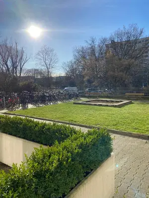 Ein Garten an der Unterkunft Zuhause fühlen in Kreuzberg