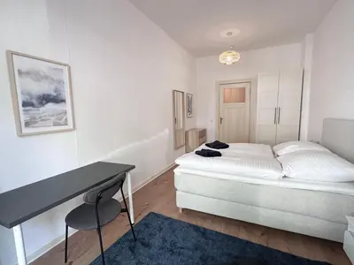 Ein Bett oder Betten in einem Zimmer der Unterkunft Be in Berlin Apartments at Charlottenburg Castle