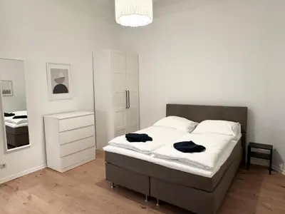 Ein Bett oder Betten in einem Zimmer der Unterkunft Be in Berlin Apartments at Charlottenburg Castle