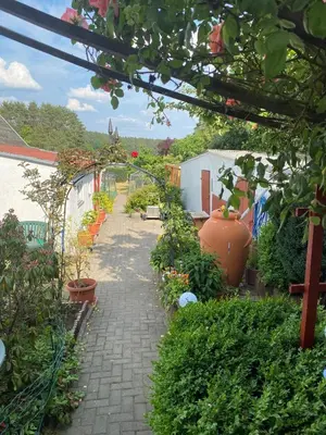 Ein Garten an der Unterkunft Ferienwohnung Irmchen