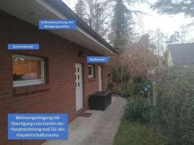 Das Gebäude in dem sich die Ferienwohnung befindet