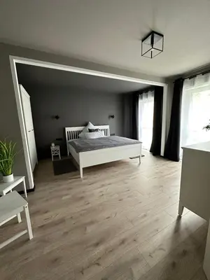 Ein Bett oder Betten in einem Zimmer der Unterkunft Remise-Berlin-Grünau your cozy and comfortable home to stay for up to 6 people between Müggelsee and Berlin city